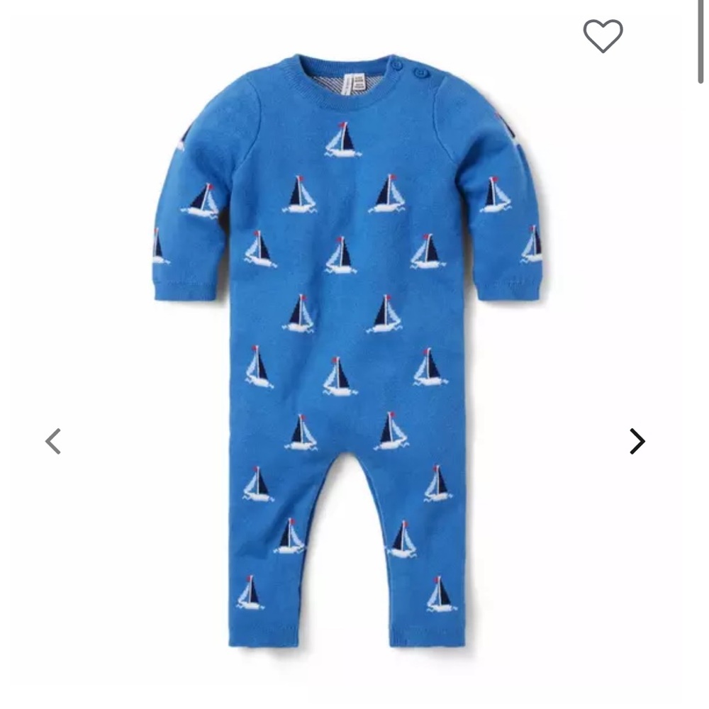 Janie and Jack Baby Sailboat Sweater One Piece
NWT